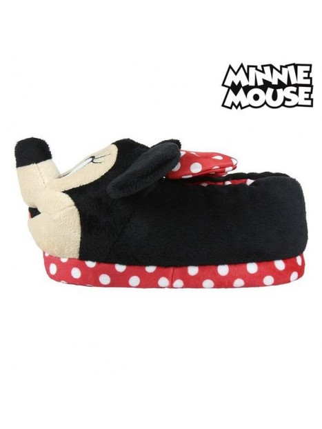 Slippers Voor in Huis 3d Minnie Mouse Rood