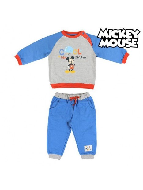 Joggingpak voor kinderen Mickey Mouse Blauw Grijs