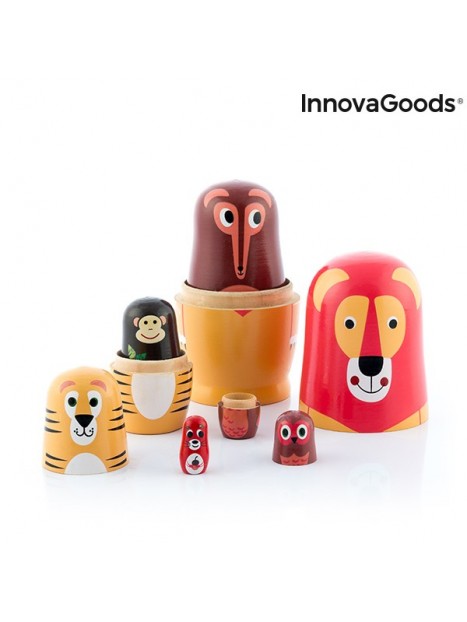 Matryoshka Houten Dierenfiguren Funimals InnovaGoods 11