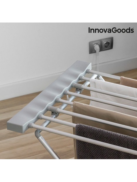 Étendoir à Linge Électrique Pliable InnovaGoods 120W Gris (8