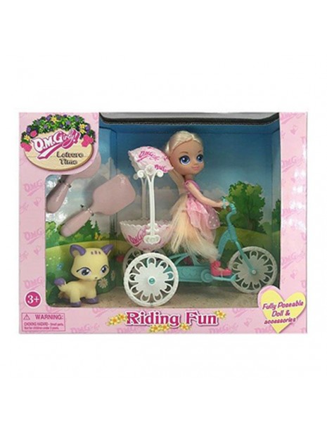 Doll with Pet Riding Fun