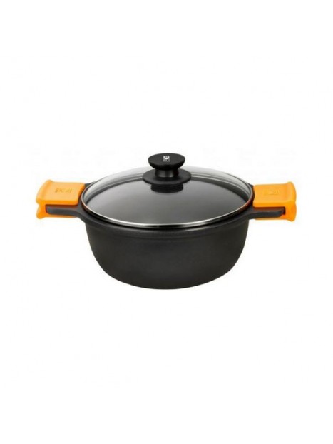 Casserole with lid BRA Efficient (20 cm) Black