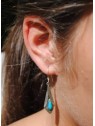 Boucles d’oreilles turquoise et argent