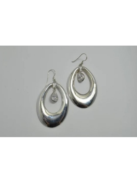 Boucles d’oreilles zirconium et argent