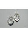 Boucles d’oreilles zirconium et argent