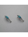 Boucles d’oreilles turquoise et argent