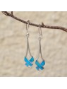 Boucles d’oreilles turquoise et argent