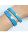 Bracelet extensible turquoise reconstituée 1 cm