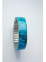 Bracelet extensible turquoise naturelle 0,5 cm