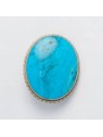 Broche turquoise et argent