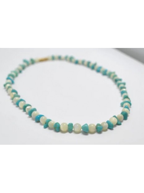 Collier en turquoise et nacre