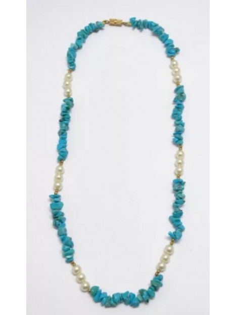 Collier de perles turquoise