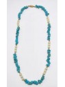 Collier de perles turquoise