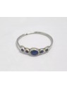 Bague sertie de lapis lazuli, montée sur argent 925