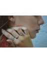 Bague nacre et argent