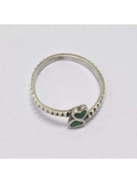 Bague malachite et argent