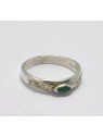 Bague malachite et argent