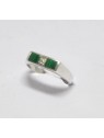 Bague malachite et argent