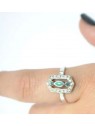 Bague malachite et argent