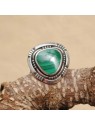 Bague malachite et argent