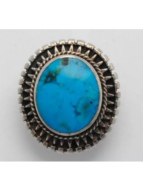 Bague turquoise et argent