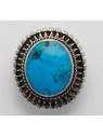 Bague turquoise et argent