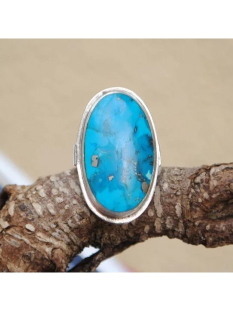 Bague turquoise et argent