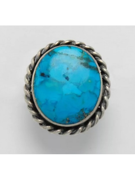 Bague turquoise et argent