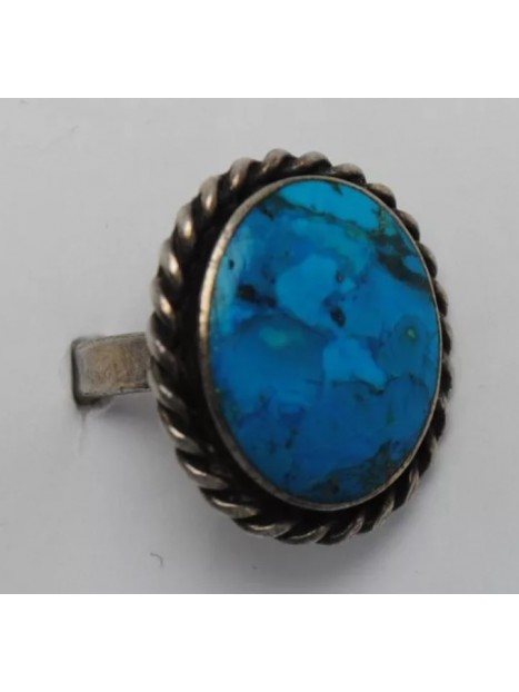 Bague turquoise et argent