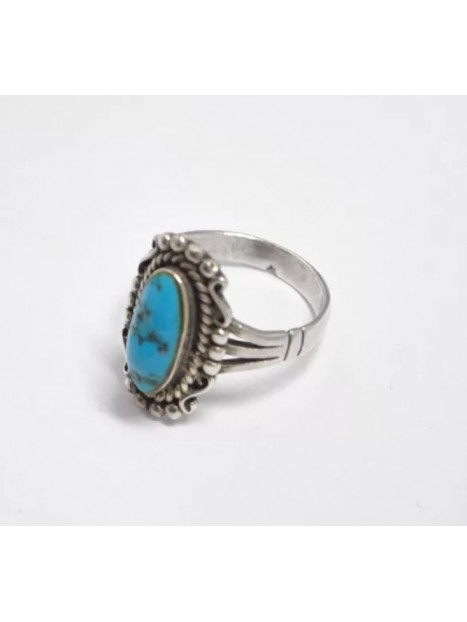 Bague turquoise et argent