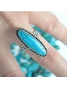 Bague turquoise et argent