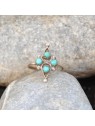 Bague turquoise et argent