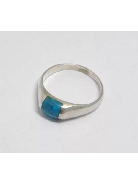 Bague turquoise et argent