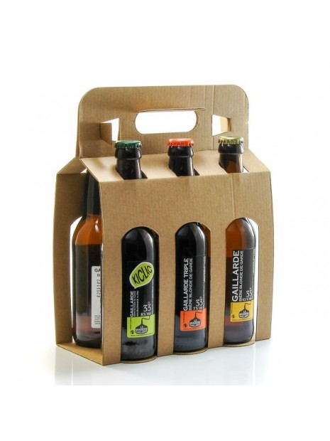 Pack de 6 bières artisanales du Périgord Brasserie La Gaillarde