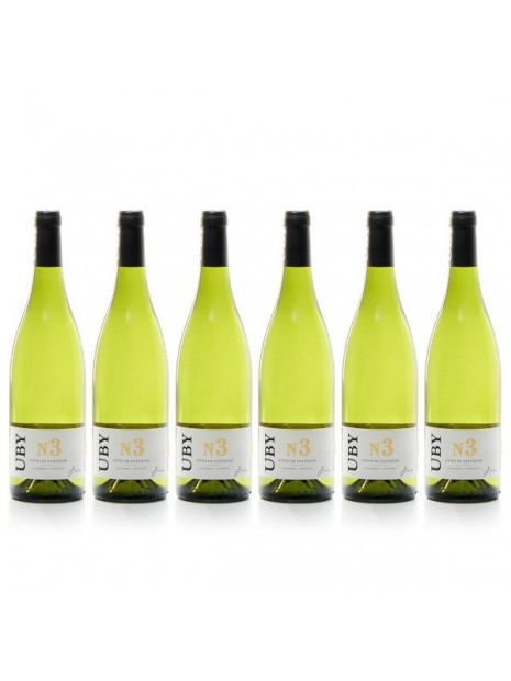 6 bouteilles de Domaine UBY Colombard-Sauvignon n°3 2019