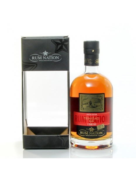 Rhum Nation 5 ans Sherry Finish Oloroso Trinidad Rum 40° 70cl