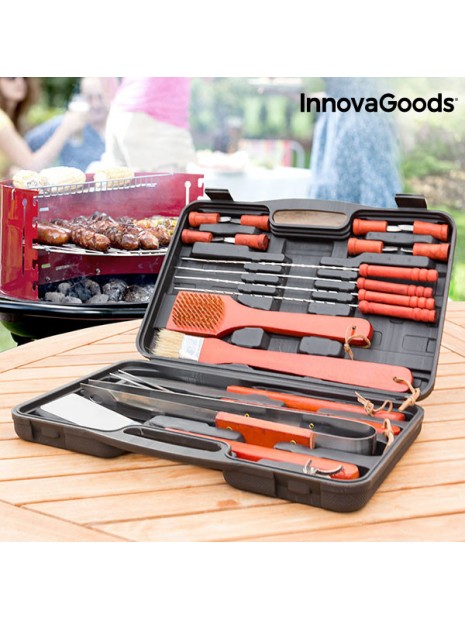 InnovaGoods Koffer voor Barbecues (18 stuks)