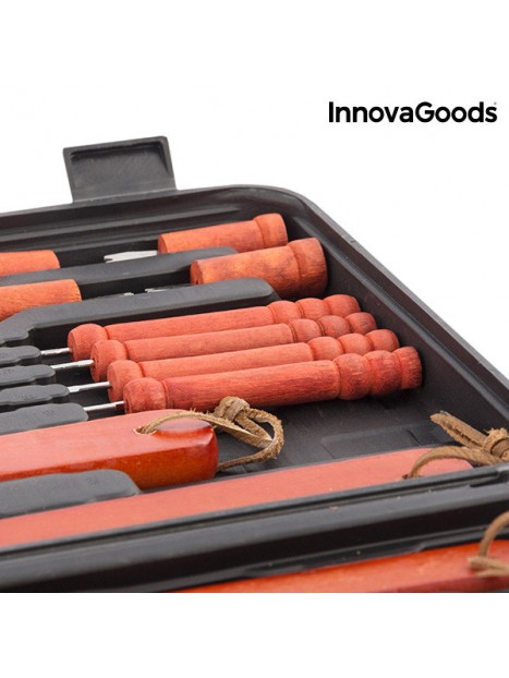 InnovaGoods Koffer voor Barbecues (18 stuks)