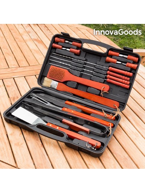 InnovaGoods Koffer voor Barbecues (18 stuks)