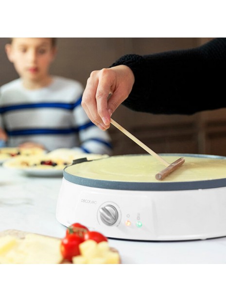 Crepe Maker Cecotec Fun Crepestone Twin 1200W White Grey